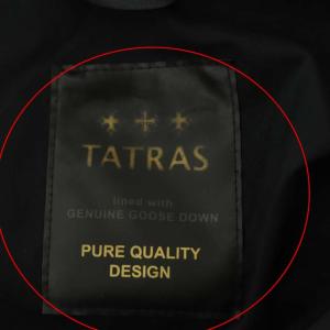 TATRAS LTA16A4497 VALLE セミロングダウンコート 03 ブラック