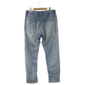 DIESEL NARROT スウェットパンツ デニム ジョグジーンズ ストライプ 30 ブルー