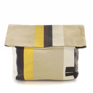 マルニ MARNI クラッチバッグ キャンバス ベージュ