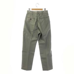 Shinzone ハイウエストマリンパンツ ストレート ジッパーフライ 34 カーキ