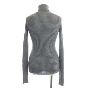 Deuxieme Classe 21AW ワイドリブニット タートルネック グレー