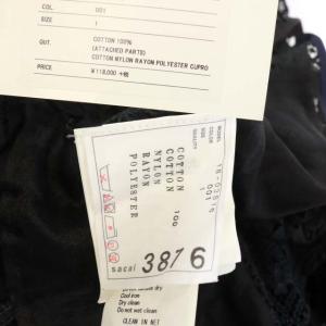 sacai レースパッチワークノースリーブトップス ブラウス プルオーバー 1 ブラック