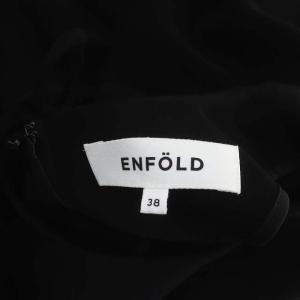 ENFOLD 21AW ミリオーネ HUGE DRESS ワンピース 38 ブラック