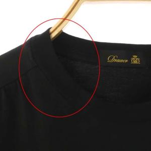 Drawer コットン天竺ノースリーブプルオーバー 1 ブラック