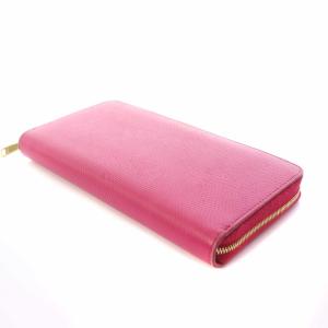 CELINE 長財布 ラウンドジップ レザー ピンク