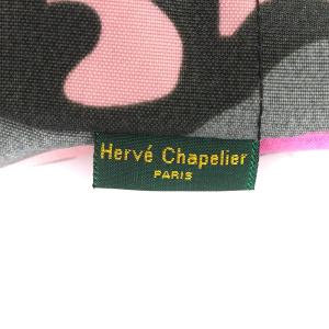 Hervé Chapelier 舟型ショルダーバッグ ナイロン カモフラ ピンク