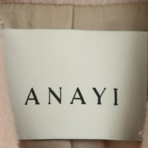 ANAYI 20AW アルパカシャギーロングコート 36 ピンク