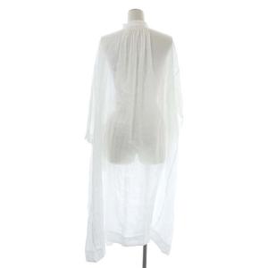 nest Robe 20SS ラミースタンドフリルドルマンワンピース F ホワイト