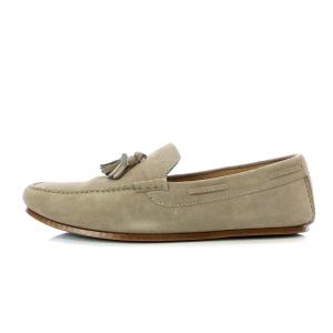 Loro Piana ROADSTER WALK モカシン タッセル スエード 26.5cm ベージュ