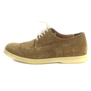 Loro Piana レースアップシューズ ウイングチップ スエード 25.5cm ブラウン