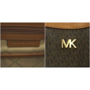 MICHAEL KORS ベイ BAY トートバッグ MKロゴ PVC 茶色 ブラウン 30T9GYIT3B