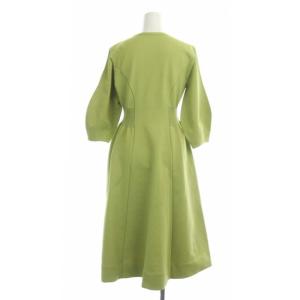 CELFORD 20SS ホールガーメントワンピース ニット フレア 38 ライム