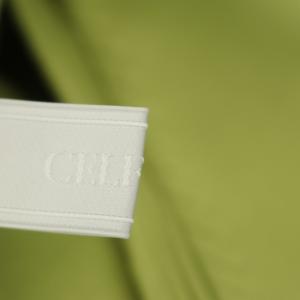 CELFORD 20SS ホールガーメントワンピース ニット フレア 38 ライム