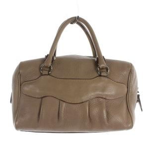 Salvatore Ferragamo ガンチーニ ハンドバッグ レザー ベージュ