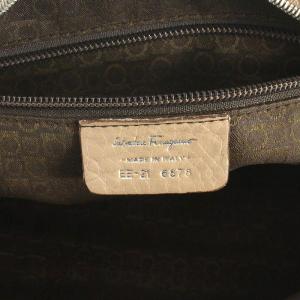 Salvatore Ferragamo ガンチーニ ハンドバッグ レザー ベージュ