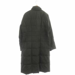Leilian ダウンコート アウター ジップアップ ロング 9 ダークグリーン
