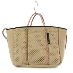 STATE OF ESCAPE トートバッグ ショルダーバッグ 2way パンチング ネオプレン ピンク