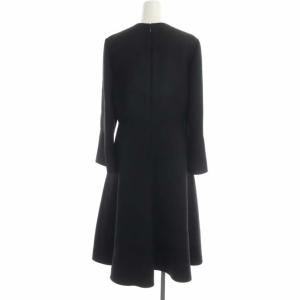VALENTINO ロングワンピース ベルスリーブ フレア 42 黒