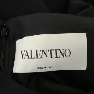 VALENTINO ロングワンピース ベルスリーブ フレア 42 黒