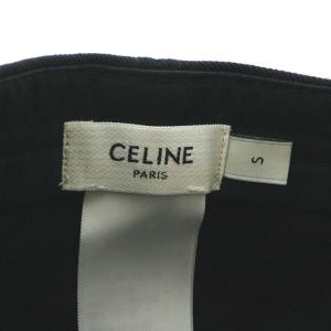 CELINE 22SS ベースボールキャップ スナップバック Cパッチ S ブラック