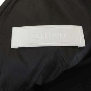 CELFORD ポンチジャンパードレス ジャンパースカート ワンピース ノースリーブ 38 ブラック