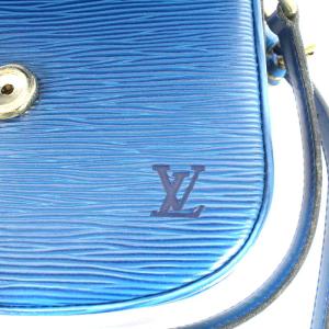LOUIS VUITTON M52215 エピ ミニサンクルー ショルダーバッグ トレドブルー