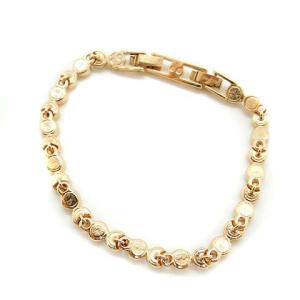 SWAROVSKI スワロブレスレット ストーン ピンクゴールド色