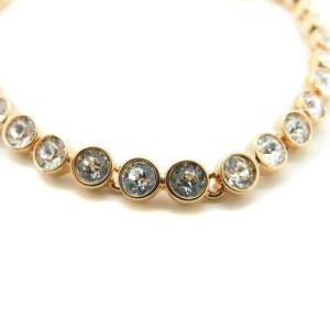 SWAROVSKI スワロブレスレット ストーン ピンクゴールド色