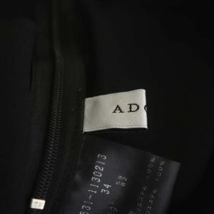 ADORE 21SS クリアボンディングパンツ ハイウエスト 34 ブラック