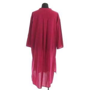 ADORE 20SS シアーボイルチュニックブラウス スキッパー 七分袖 38 ピンク