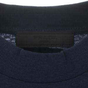 PRADA Tシャツ カットソー 半袖 クルーネック L ネイビー