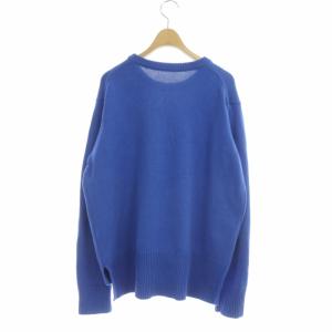 L'Appartement Slitknit セーター クルーネック 長袖 ブルー