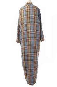 MADISONBLUE HAMPTON CHECK OP チェックシャツワンピース ロング 01 マルチカラー