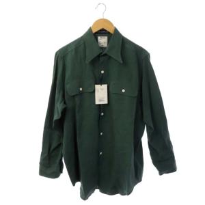 HAMPTON LINEN SHIRT 01 グリーン