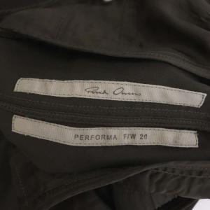 Rick Owens ドローストリング テーパードパンツ イージー IT40 チャコールグレー