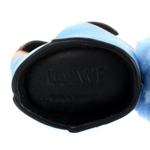 LOEWE Bunny charm コインケース レザー  ブラウン 水色 