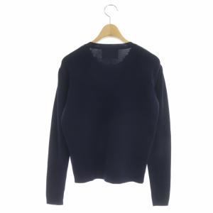 Chesty 21AW フラワービジューカーディガン ニット 長袖 クルーネック F ネイビー