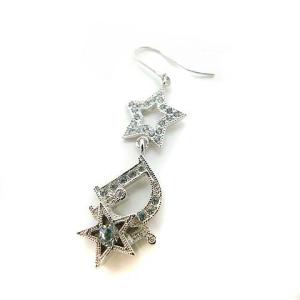 Christian Dior ピアス スター ストーン シルバー