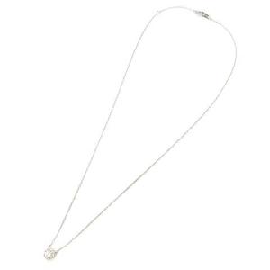 VENDOME AOYAMA ネックレス ダイヤモンド 0.12ct Pt850 Pt950 WG ホワイトゴールド色