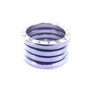 BVLGARI ビーゼロワン リング 3バンド 750 K18 49 9号 ホワイトゴールド