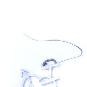 Christian Dior ピアス Diorロゴ ハート アロー シルバー色