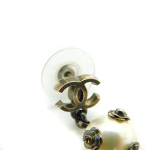 CHANEL 11P ピアス ココマーク パール カメリア 白