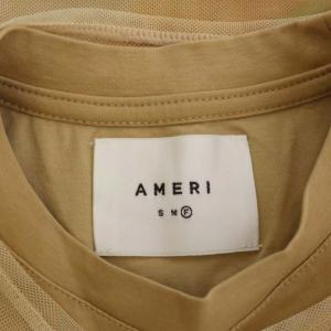 Ameri VINTAGE 21SS SPRING MORNING COLLAB TEE レイヤードカットソー F ベージュ