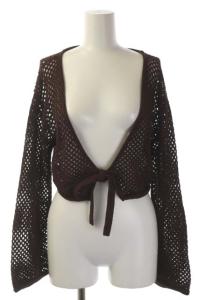 Ameri VINTAGE MEDI GRID MESH BOLERO ニット ボレロ カットソー ショート丈 2WAY