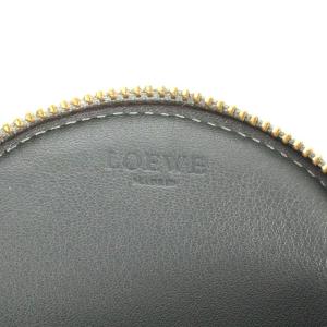 LOEWE コインケース 円形 レザー ベージュ 340911 OH