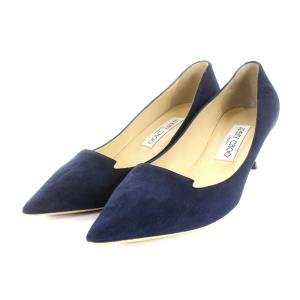 ALLURE SUEDE パンプス スエード 24cm ネイビー