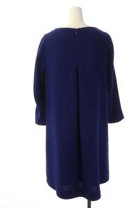 Diagram GRACE CONTINENTAL ラウンドヘムワンピース ミニ 長袖 36 青 ブルー