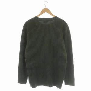 A.P.C. ロンハーマン別注 21AW ミリタリー ニット 長袖 プルオーバー XL カーキ
