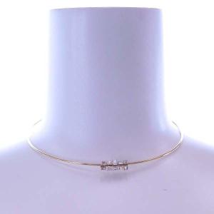 AHKAH モザイクチョーカー ネックレス ダイヤモンド 0.60ct Au750 K18 M ゴールド