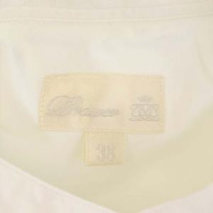 Drawer プルオーバーシャツ コットン バンドカラー 長袖 38 ホワイト